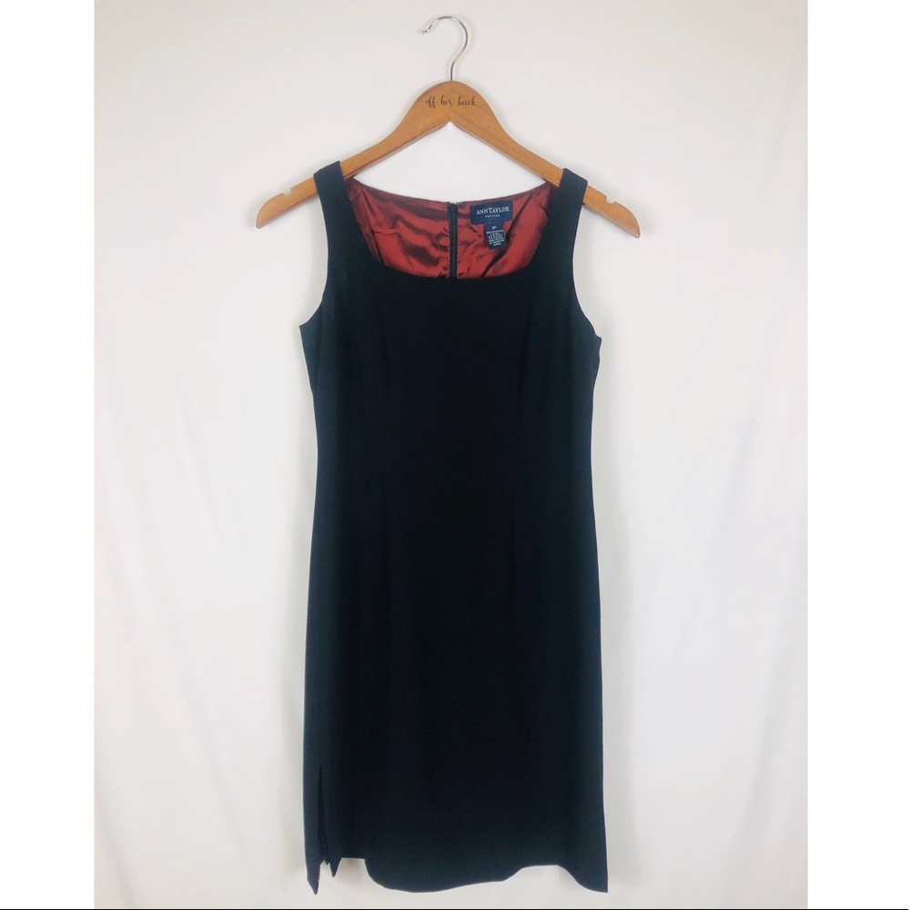 Square Neck Classic Little Black Dress